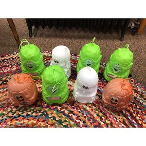Vintage Halloween 1990 Blow Mold Candy Buckets Lot of 8 🎃